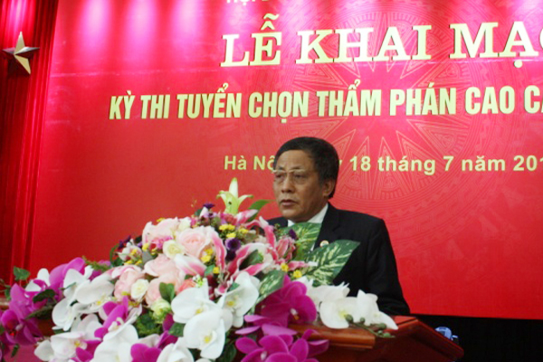 Học viện Tòa án Tòa án nhân dân tối cao tổ chức kỳ thi tuyển chọn Thẩm phán cao cấp năm 2016