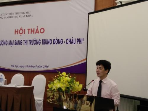Xúc tiến thương mại sang thị trường Trung Đông - châu Phi