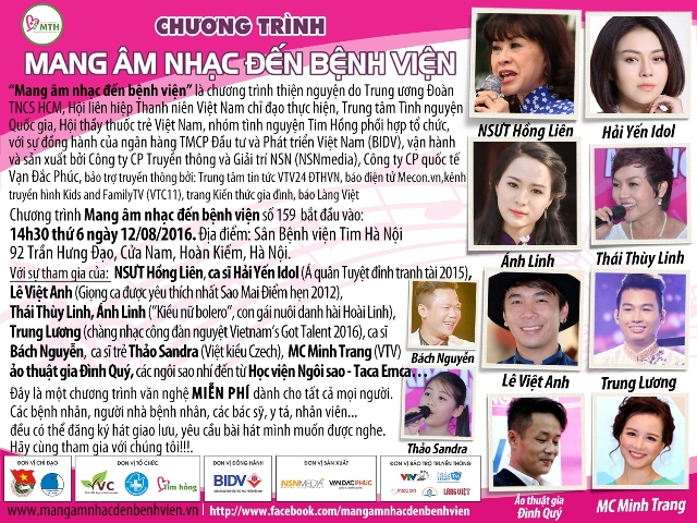 Mang âm nhạc đến Bệnh viện Tim Hà Nội