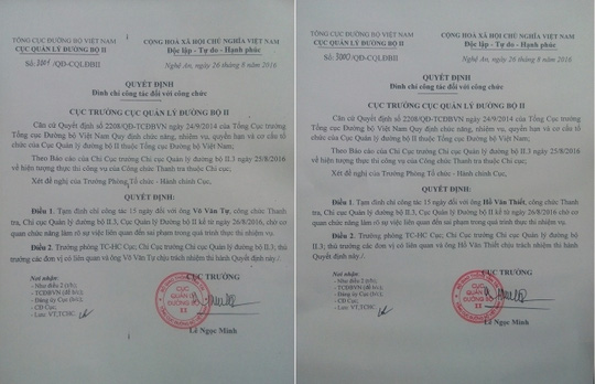 Hà Tĩnh Khởi tố hai cán bộ thanh tra giao thông nhận hối lộ