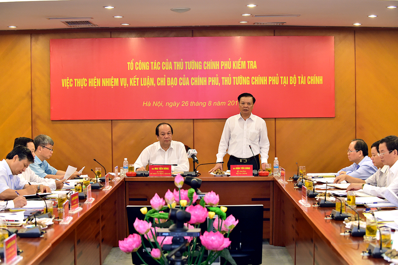 Tổ công tác của Thủ tướng Chính phủ kiểm tra việc thực hiện nhiệm vụ tại Bộ Kế hoạch và Đầu tư, Bộ Tài chính