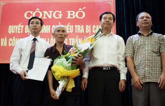 Công khai xin lỗi tử tù hơn 40 năm Trần Văn Thêm