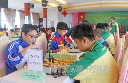 241 vận động viên tranh tài tại Giải vô địch cờ vua trẻ xuất sắc toàn quốc 2016