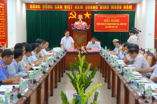 Ban Chỉ đạo Trung ương về phòng chống tham nhũng làm việc tại Phú Yên