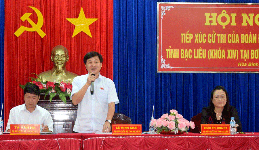 Đoàn đại biểu Quốc hội tỉnh Tiếp xúc cử tri tại các huyện