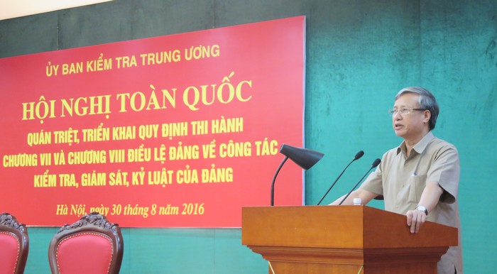 Hội nghị toàn quốc quán triệt, triển khai quy định thi hành chương VII và chương VIII Điều lệ Đảng