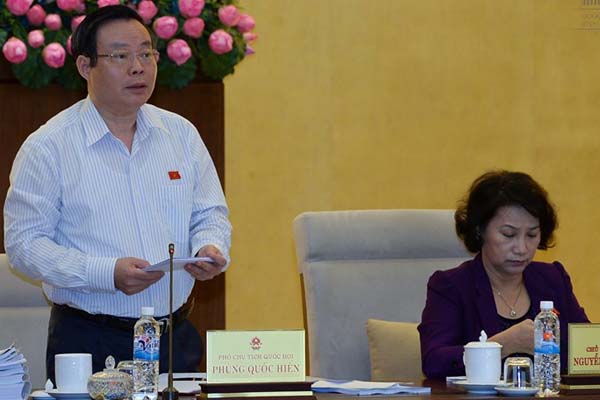 Ủy ban Thường vụ Quốc hội khóa XIV cho ý kiến về đề xuất sử dụng nguồn vốn trái phiếu Chính phủ dự phòng