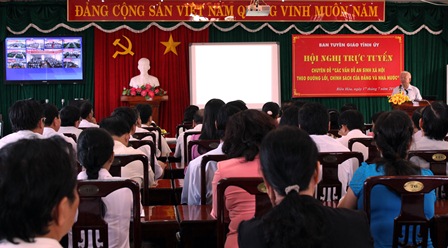 Hiệu quả từ học tập nghị quyết qua truyền hình trực tuyến ở Đồng Nai