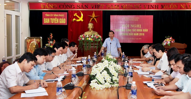 Vĩnh Phúc Giao ban công tác khoa giáo 6 tháng đầu năm 2016