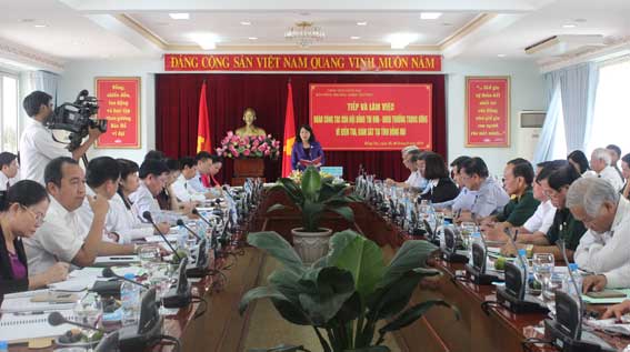 Phó Chủ tịch nước Đặng Thị Ngọc Thịnh làm việc tại tỉnh Đồng Nai