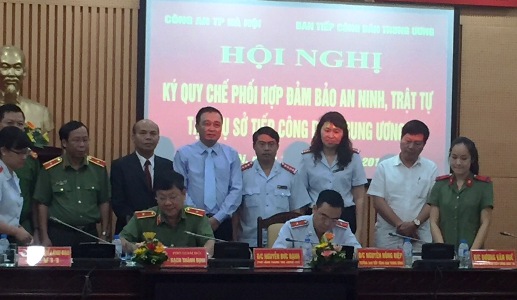 Tăng cường phối hợp đảm bảo an ninh, trật tự tại Trụ sở Tiếp công dân Trung ương