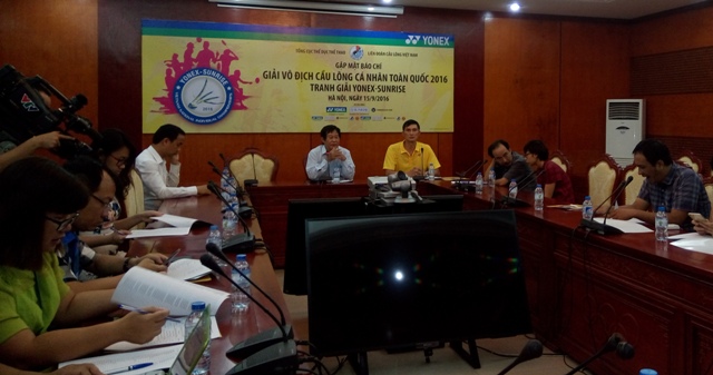 116 tay vợt tham dự giải vô địch cầu lông cá nhân toàn quốc 2016