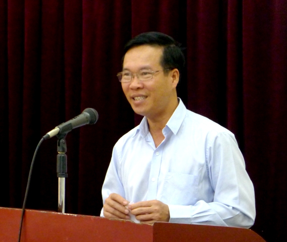 Đồng chí Võ Văn Thưởng làm việc với Đảng đoàn Liên hiệp các Hội Văn học nghệ thuật Việt Nam