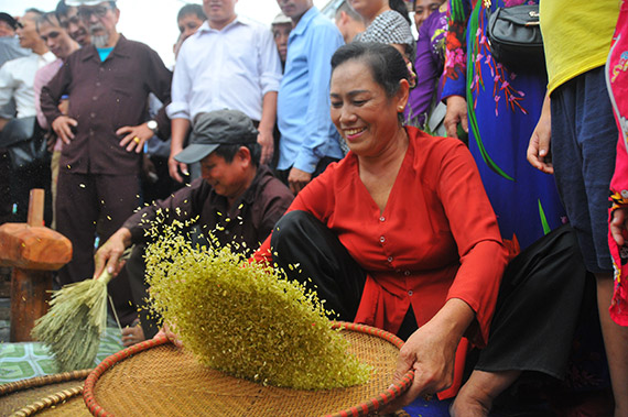 Rộn ràng hội cốm Mễ Trì