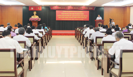 Thành ủy TP Hồ Chí Minh thông báo nhanh kết quả Hội nghị Trung ương 4 khóa XII