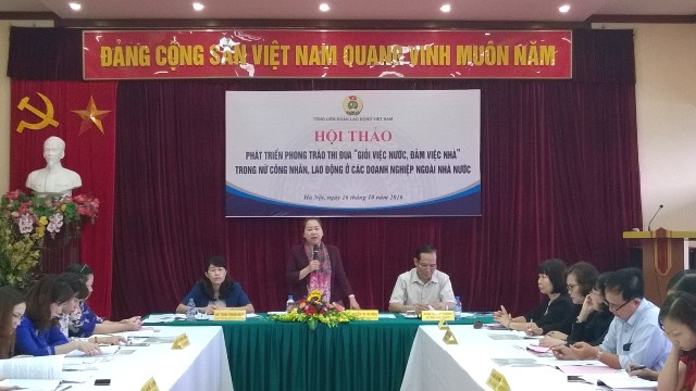Phát triển phong trào thi đua “Giỏi việc nước, đảm việc nhà” trong nữ công nhân khu vực ngoài nhà nước