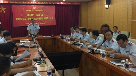 Quý III 2016, phát hiện 14 vụ, 24 đối tượng có hành vi tham nhũng