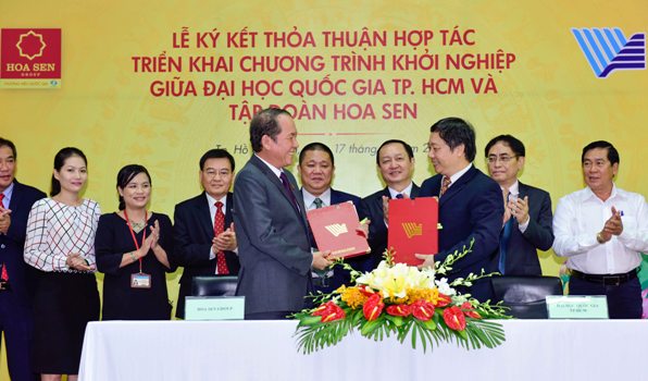 Tập đoàn Hoa Sen tài trợ 10,5 tỷ đồng giúp sinh viên, giảng viên trẻ khởi nghiệp