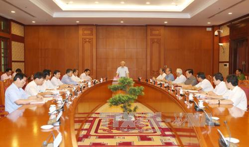 Thông báo cuộc họp Thường trực Ban Chỉ đạo Trung ương về phòng, chống tham nhũng