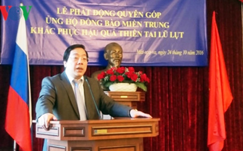 Đại sứ quán Việt Nam tại Liên bang Nga phát động quyên góp ủng hộ đồng bào miền Trung