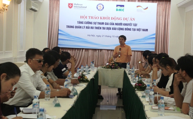Tăng cường sự tham gia của người khuyết tật trong quản lý rủi ro thiên tai