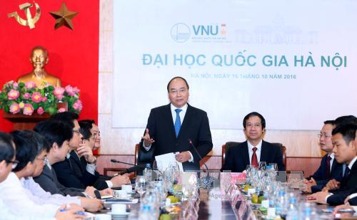 Thủ tướng Nguyễn Xuân Phúc Đại học Quốc gia Hà Nội phải tiên phong trong xây dựng quốc gia khởi nghiệp