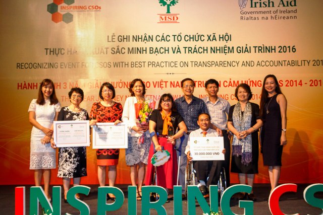 Lễ ghi nhận các tổ chức thực hành tốt minh bạch và trách nhiệm giải trình 2016