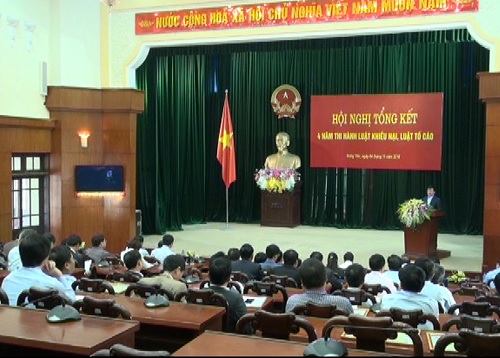 Hưng Yên tổng kết 4 năm thi hành Luật Khiếu nại, Luật Tố cáo