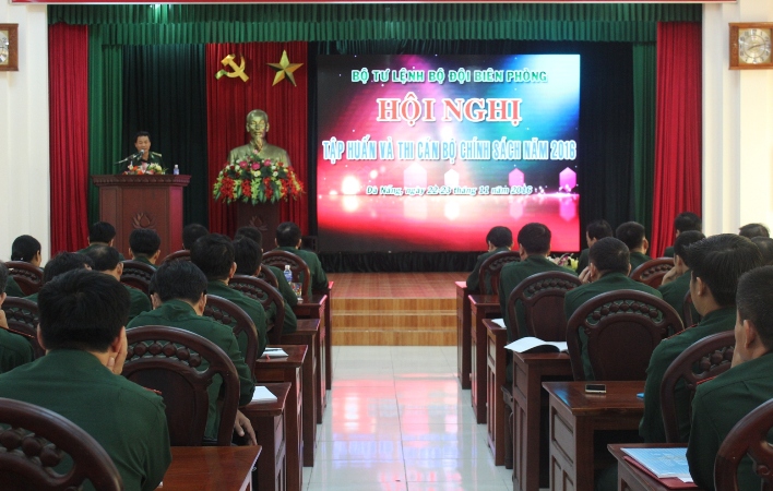 Bộ Tư lệnh Bộ đội Biên phòng Tập huấn và thi cán bộ chính sách năm 2016