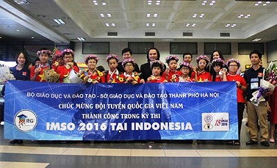 Đội tuyển Toán Việt Nam giành 7 Huy chương Vàng tại IMSO 2016