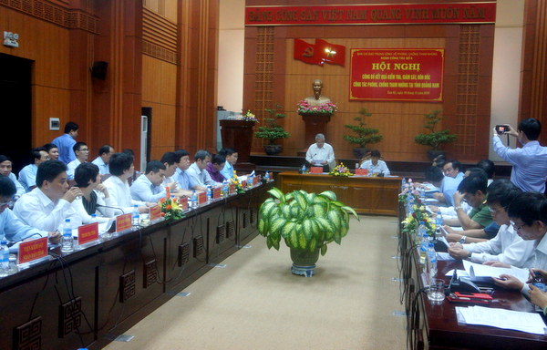 Công bố kết quả kiểm tra, giám sát công tác phòng, chống tham nhũng tại Quảng Nam