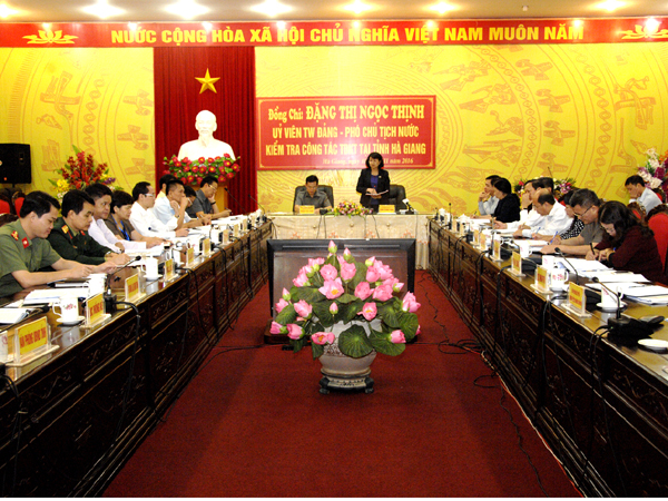 Phó Chủ tịch nước Đặng Thị Ngọc Thịnh Hà Giang cần tiếp tục đổi mới công tác thi đua khen thưởng