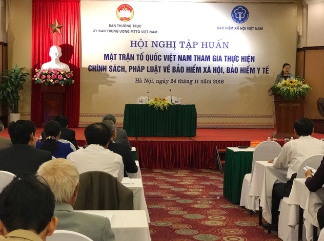 MTTQ Việt Nam tham gia thực hiện chính sách, pháp luật về BHXH, BHYT