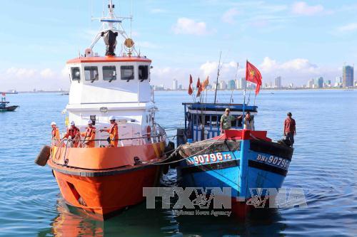Đà Nẵng Đưa thuyền viên của tàu gặp nạn trên biển vào bờ an toàn