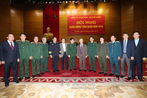 Tổng Bí thư phát biểu chỉ đạo Hội nghị quân chính toàn quân 2016