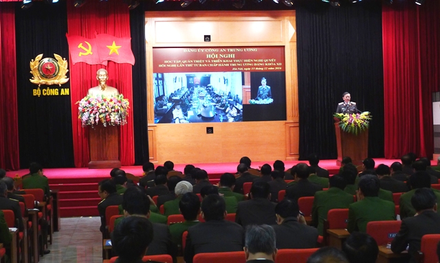 Đảng ủy Công an Trung ương tổ chức học tập, quán triệt Nghị quyết Trung ương 4 khóa XII