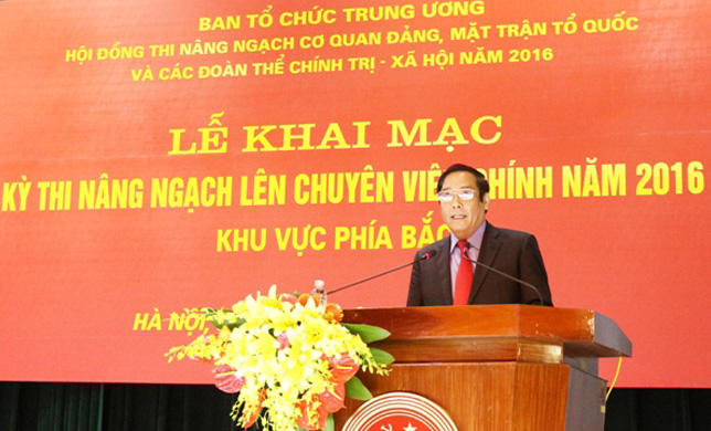 Nét mới thi nâng ngạch cán bộ, công chức cơ quan đảng, mặt trận Tổ quốc và các đoàn thể