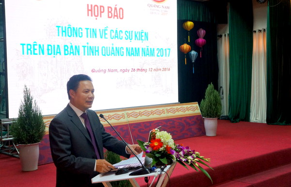 Quảng Nam Tổ chức nhiều sự kiện quan trọng trong năm 2017