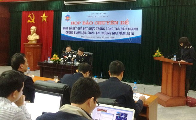 Năm 2016 Cơ quan Hải quan đấu tranh thành công nhiều chuyên án chống buôn lậu, gian lận thương mại