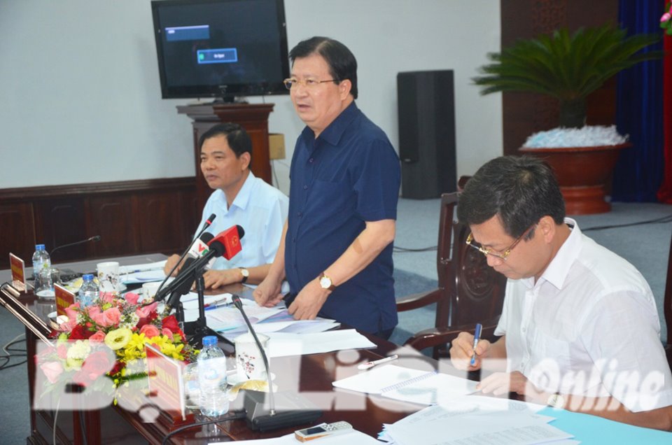 Phó Thủ tướng Chính phủ - Trịnh Đình Dũng làm việc với các tỉnh ĐBSCL về tình hình nuôi trồng thủy sản