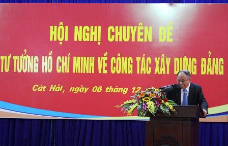 Huyện ủy Cát Hải Hải Phòng đưa Chỉ thị 05 của Bộ Chính trị vào cuộc sống