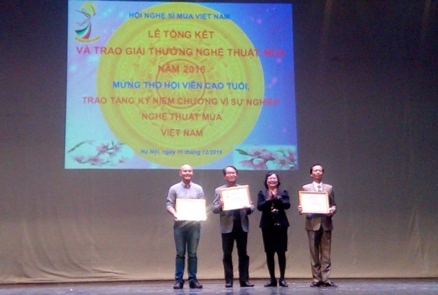 Trao giải thưởng nghệ thuật múa năm 2016