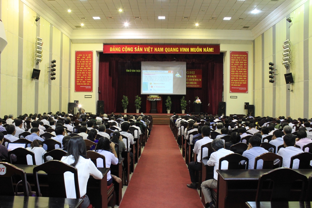 Bình Thuận tổ chức quán triệt Nghị quyết Trung ương 4 khóa XII