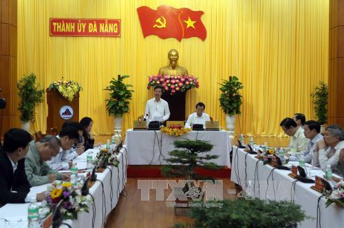 Đoàn Kiểm tra của Bộ Chính trị làm việc với Ban Thường vụ Thành ủy Đà Nẵng
