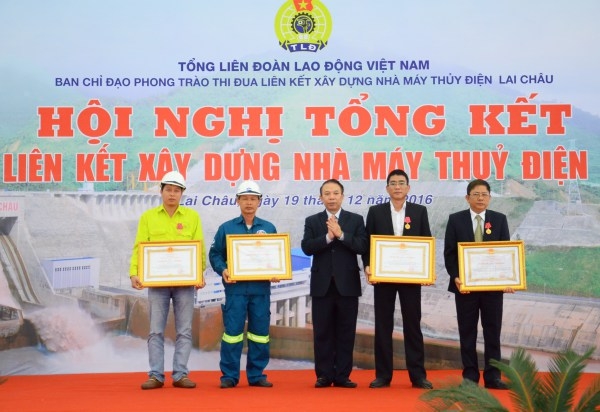 Tổng kết phong trào thi đua liên kết xây dựng Nhà máy Thuỷ điện Lai Châu