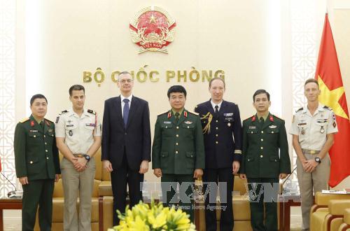 Lãnh đạo Bộ Tổng Tham mưu Quân đội nhân dân Việt Nam tiếp Đoàn chuyên gia gìn giữ hòa bình Pháp