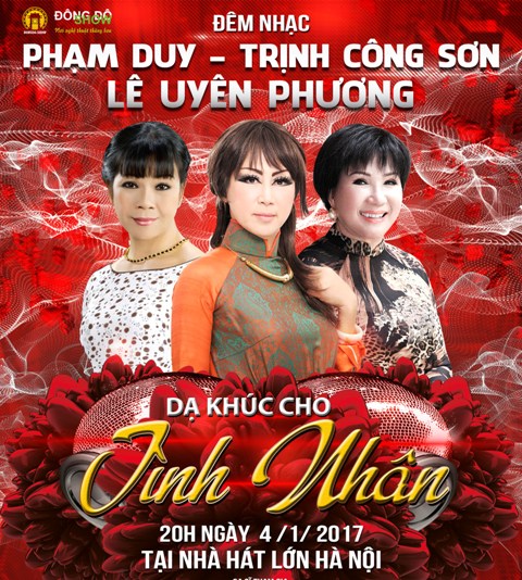 Đêm nhạc đón năm mới 2017 “Dạ khúc cho tình nhân”