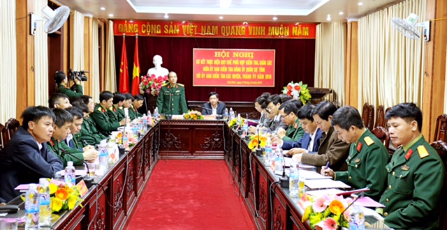 Đảng ủy Quân sự tỉnh Thái Bình Tiếp tục thực hiện tốt công tác phối hợp kiểm tra, giám sát