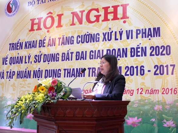 Năm 2017, sẽ thanh tra việc chấp hành pháp luật trong quản lý đất đai tại nhiều tỉnh, thành