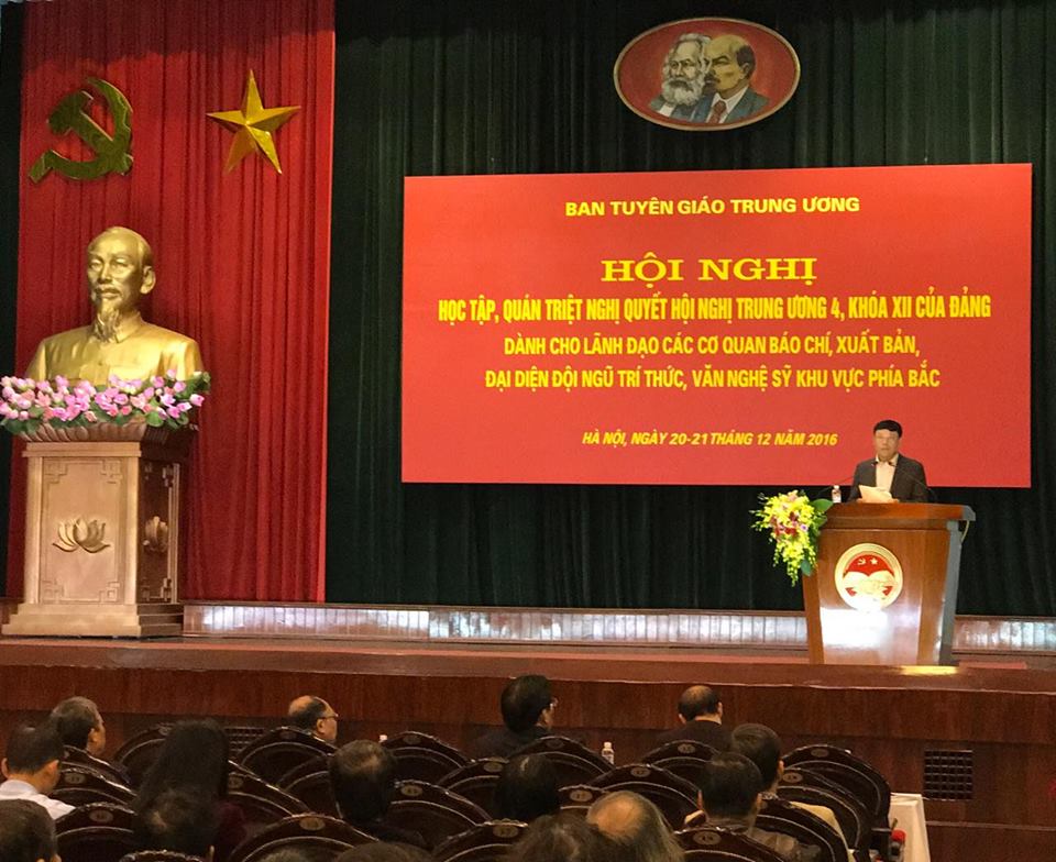 Hội nghị quán triệt Nghị quyết Trung ương 4 khóa XII cho đội ngũ tri thức, văn nghệ sĩ các tỉnh khu vực phía Bắc